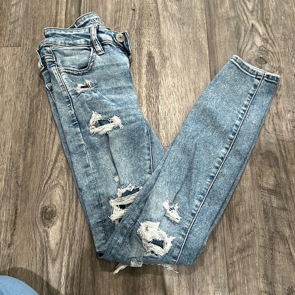 American eagle skinny jeans next level stretch EUC